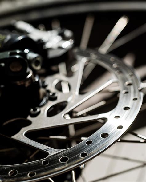 Premium Photo Closeup Of A Spoke Wheel Macro Photo Part Of The Bike