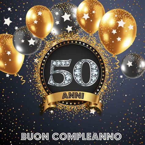 Bandire tuffatore Umiltà biglietto auguri compleanno 50 anni da