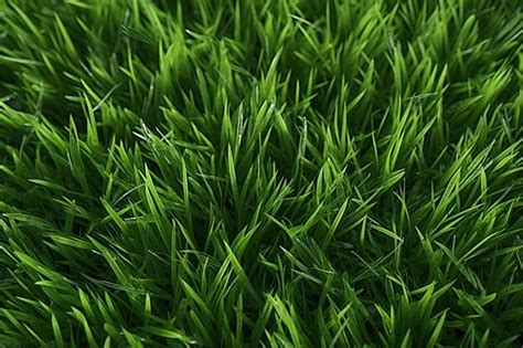 Premium Ai Image Green Grass Texture Close Up