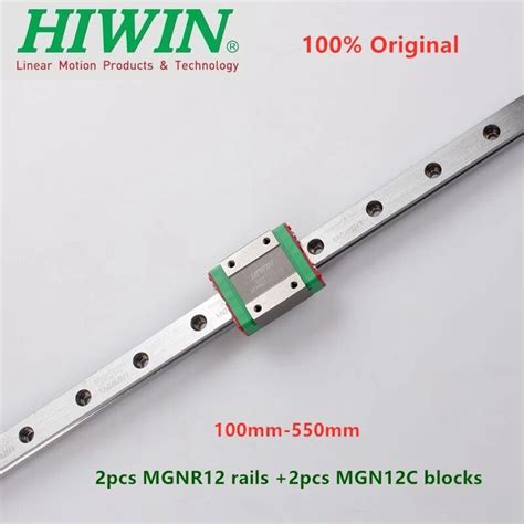 2pcs Original Hiwin Linear Guide MGN12 100 150 200 250 300 330 350 400