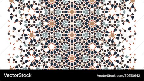 Arabic modern border pattern Royalty Free Vector Image