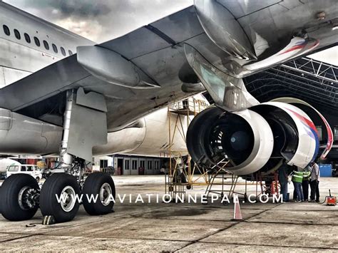 Nepal Airlines Wide Body Airbus 330 9N ALY Grounded Since A Week