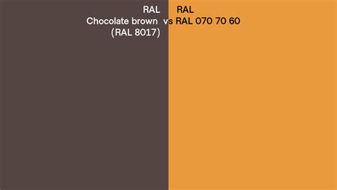 Ral Chocolate Brown Vs Ral Side By Side Comparison