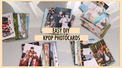 Easy Diy Kpop Photocards Youtube