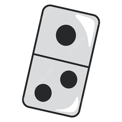 Domino Tile Clipart Transparent PNG Hd, A Rectangular Domino Tile ...