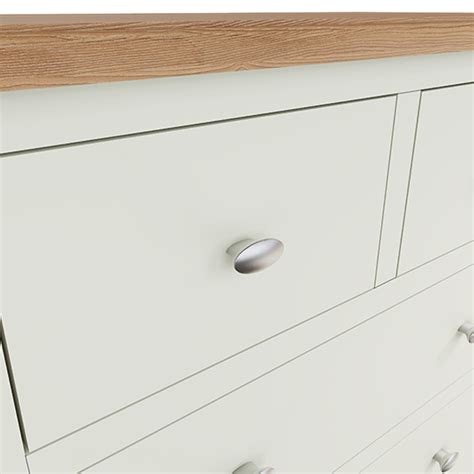 Gilford Wooden Chest Of 5 Drawers In White Furniture In Fashion