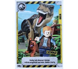 LEGO Jurassic World Trading Card Game Polish Series 1 130 Za mną