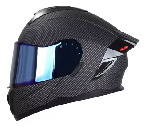 Casco Abatible Edge Boston Texturizado Con Luz Led Meses sin interés