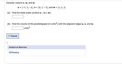 Solved Consider Vectors Mathbf{v} Mathbf{w}