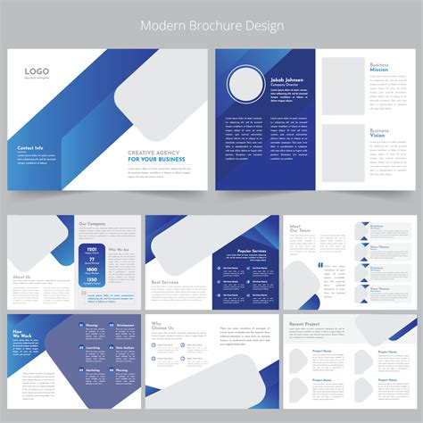 Company Brochure Template 13740136 Vector Art at Vecteezy