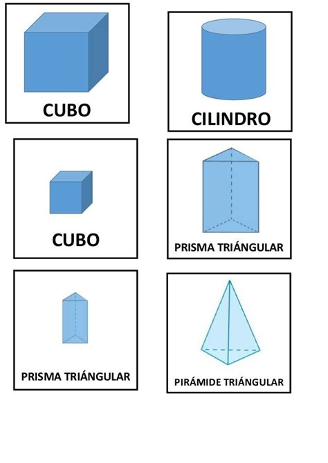 Cubo Cilindro Prisma TriÁngularcubo Prisma TriÁngular PirÁmide TriÁngular