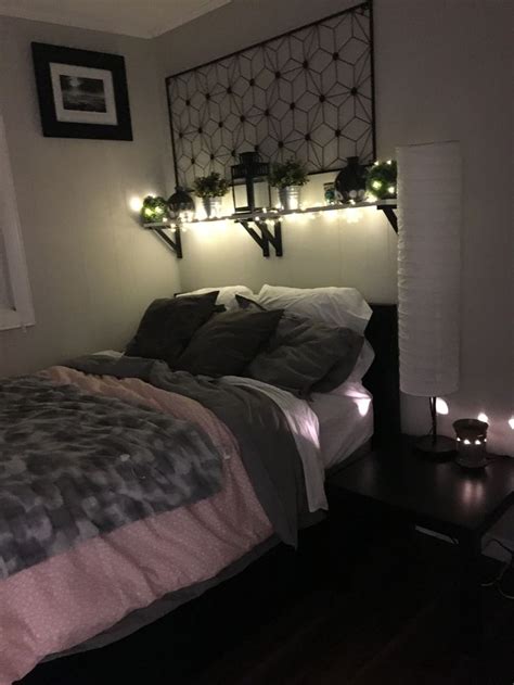 String Lighting Above Bed