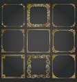 Set Of Mystical Corners And Frames Borders Magic Vector Image