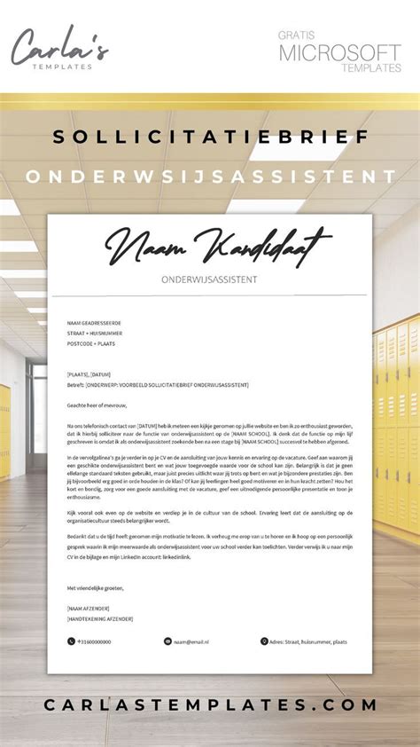 Eenvoudige Voorbeeld Sollicitatiebrief Template In Microsoft Word Meer