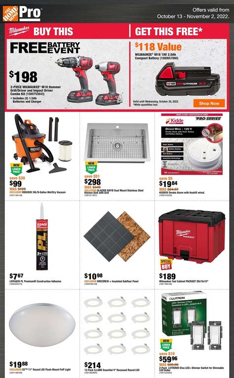 Home Depot Pro Flyer October 13 to November 2