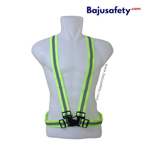 Rompi Safety Karet V Hijau Kekuningan Lime Wearpack Baju Safety