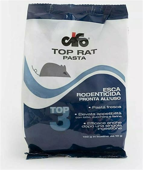 Esca Rodenticida In Pasta Fresca TOP RAT Veleno Per Topi Cifo