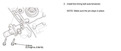 Drive Serpentine Belt Tensioner Bolts Torque Spec Honda Pilot