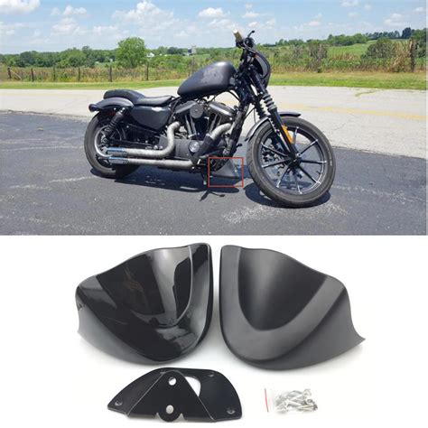 Gloss Black Front Chin Spoiler Air Dam Fairing For Harley Dyna Wide