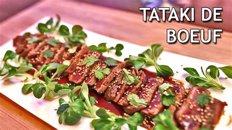 Recette Japonaise Tataki De Boeuf Youtube