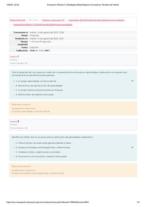 Evaluaci N M Dulo Estrategias Metodol Gicas Innovadoras P Gina