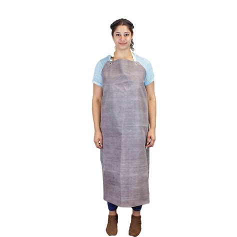 Safe Handler Brown Heavy Duty Nitrile Industrial Bib Apron Chemical And