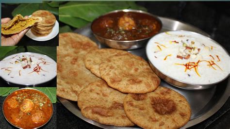 Stuffed Chana Dal Puri Kheer And Aloo Curry