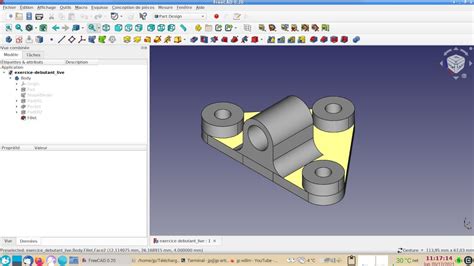 FreeCAD 0 20 Exercice pour débutants pressés mais prudents YouTube