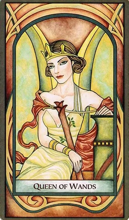 Reina De Bastos Arcanos Menores Alicia Galv N Tarot