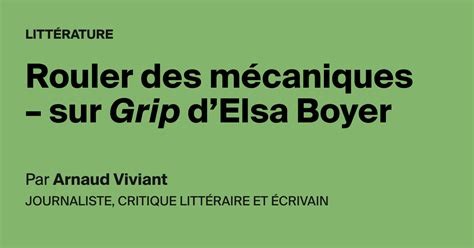 Rouler des mécaniques sur Grip dElsa Boyer AOC media