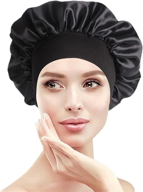 Vegcoo Pi Ces Bonnet Satin Cheveux Nuit Bonnets De Douche Chapeaux