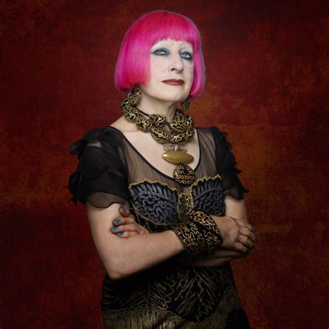 Zandra Rhodes Wearing Zandra Rhodes For Adele Marie Jewellery Zandra