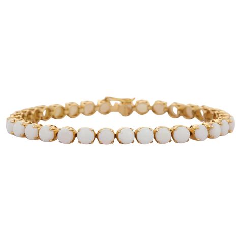 18k Yellow Gold Cartier Tennis Bracelet For Sale At 1stdibs Cartier