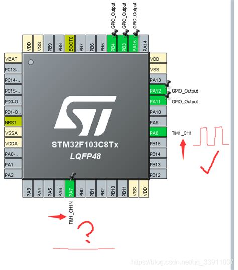 Stm32f1 使用pwm时 互补通道ch1n 无波形输出（cubemx生成程序）pwm1n不输出 Csdn博客