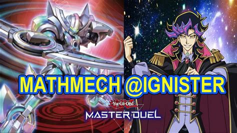 Mathmech Ignister Deck Master Duel Diamond Gameplay Youtube