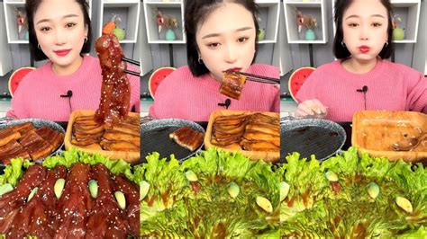 Cute Girl Eating Food So Yummy Mukbang Asmr Ep381 可爱的女孩吃食物如此美味