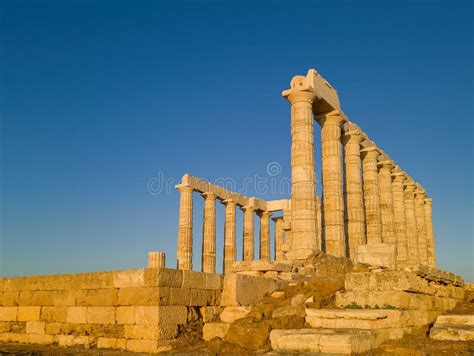 Templo Antiguo De Posidon Foto De Archivo Imagen De Egeo 263238268