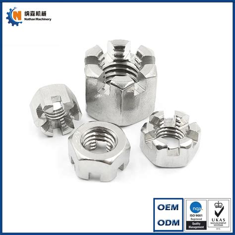 Custom Service Stainless Steel Hexagon Slotted And Castle Nuts China