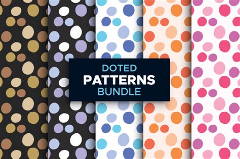 Dotted Seamless Patterns Bundle Colorful Graphic By Creatophics