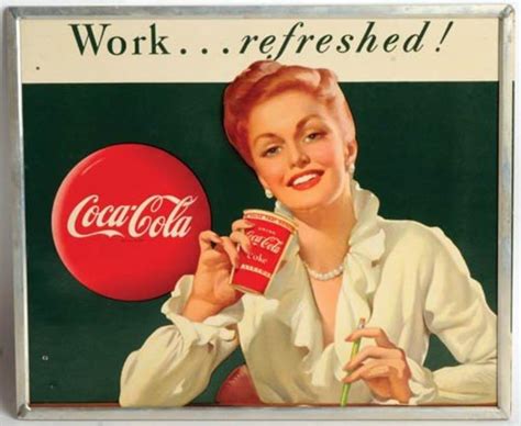 1943 Coca Cola Cardboard Sign Work Refreshed Value Price Guide