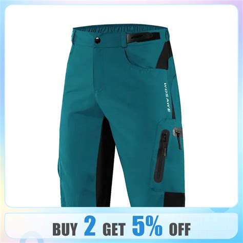 Wosawe Leichte MTB Shorts Sommer Atmungsaktive Loose Fit Kurze Radhose