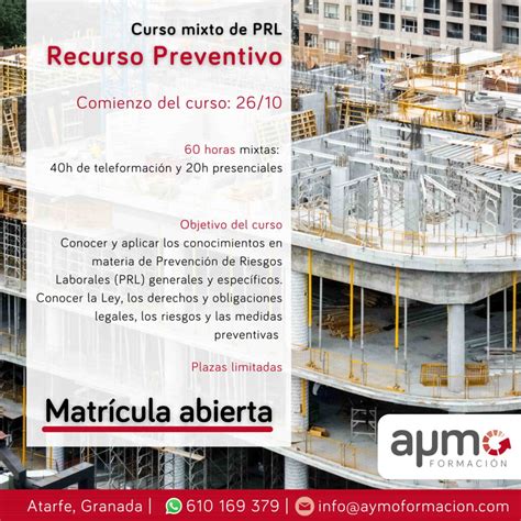 Curso mixto de PRL Recurso preventivo Aymo Formación