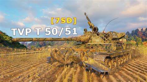 World Of Tanks TVP T 50 51 7 Kills 10 5K Damage YouTube