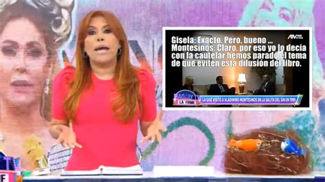 Magaly Medina Recuerda ‘vladivideo De Gisela Valcárcel “estuvo Con El