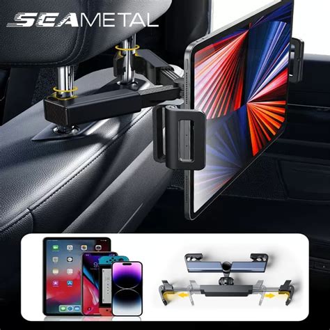 Seametal Telescopic Car Phone Holder Tablet Holder Anti Shake Tablet