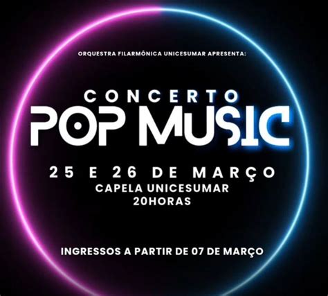 Clássicos da música pop serão apresentados pela Ofuc UniCesumar