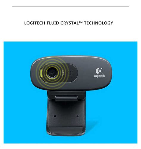 Stock Original Logitech C Webcam Hd Vid P Built In