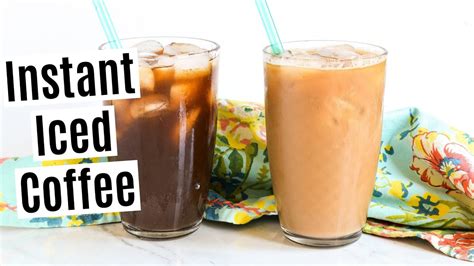 Instant Iced Coffee Quick Easy Recipe Youtube