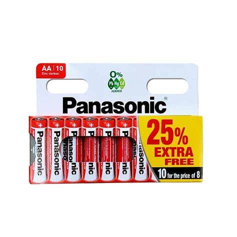 Panasonic Zinc Carbon X Aa X Aaa Batteries Pack Of Ebay