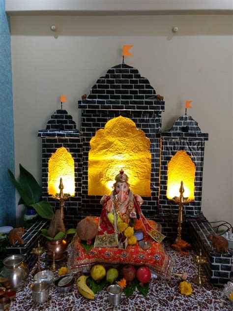 Eco friendly ganpati decoration salvi family kalwa 2020 – Artofit